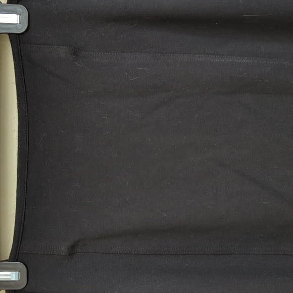 💎 WHBM Black Ponte Knit Seamed Pencil Skirt Size 12 - Flawed Gem - Picture 2 of 7